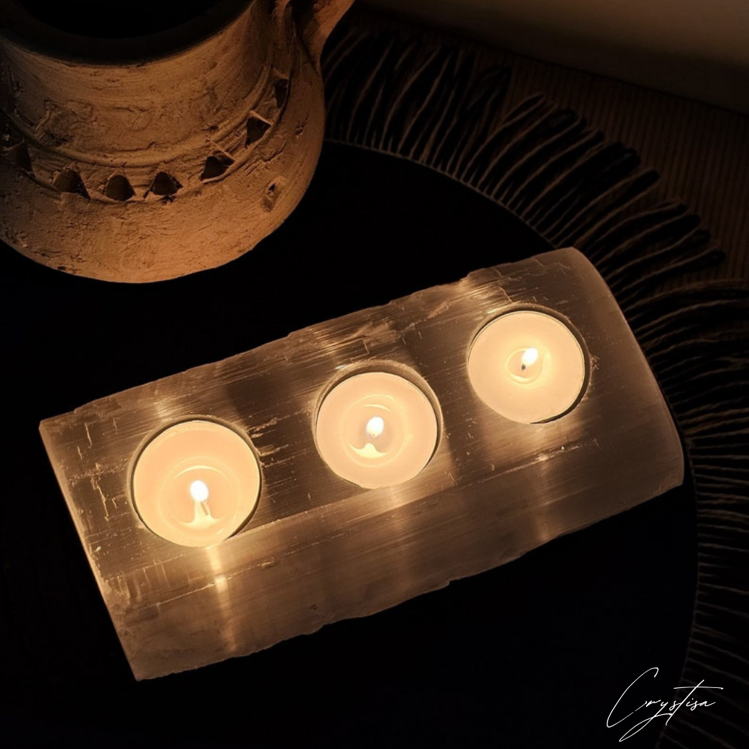 Porte-Bougies Lumière de Sélénite